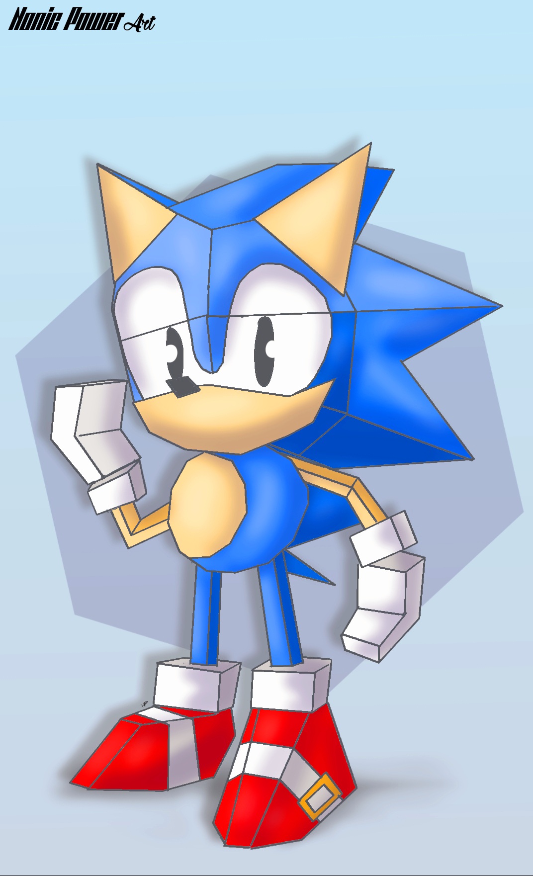 First Sonic The first Sonic 3D by Nonic Power by NonicPower on DeviantArt
