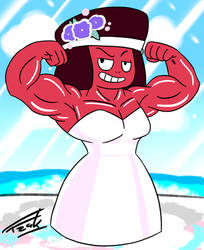 Ruby Wedding Dress Muscle