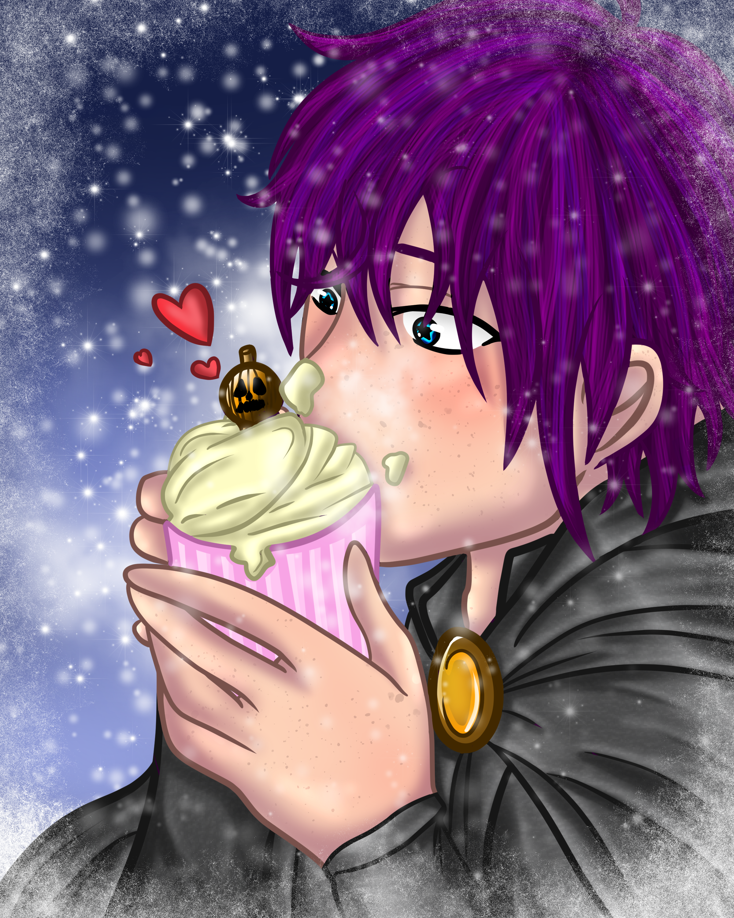 Anime Boy Eating a Cupcake by Asuna76 on DeviantArt
