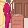 Ace Attorney: Miles Edgeworth in courtroom