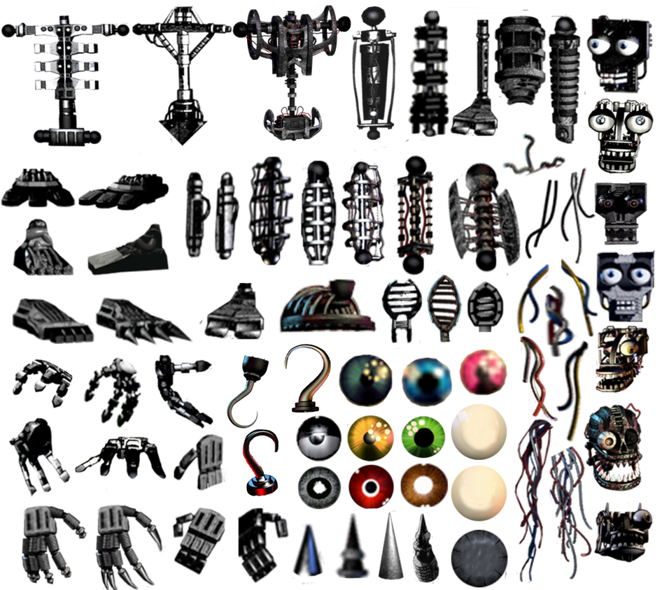 FNAF endoskeletons resource by ThePuppetBB on DeviantArt