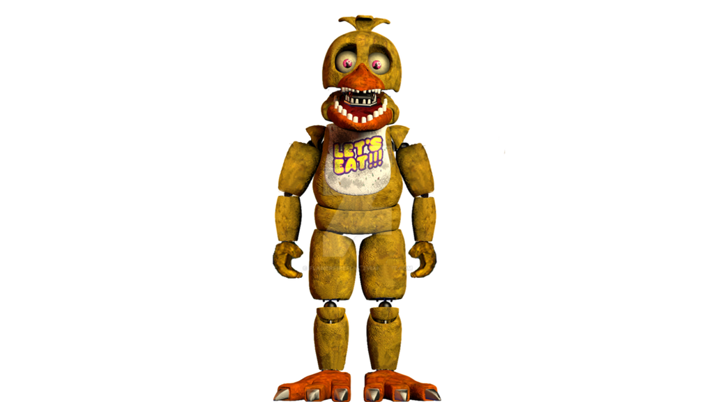 Fixed withered chica  Stop motion, Character, Colored pencils