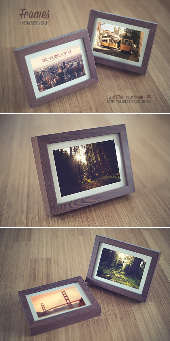 Realistic Frames Mock Up