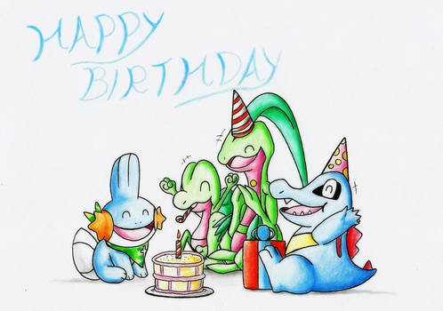 Happy Birthday Together with mudkip