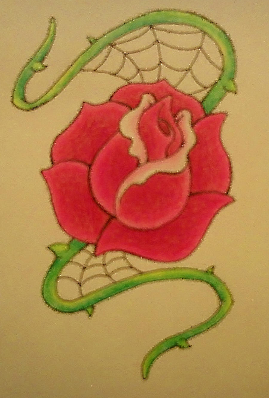 Rose with Webs