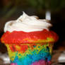 Rainbow cupcakes