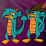 Perrible and Taylor the Dragonpuses