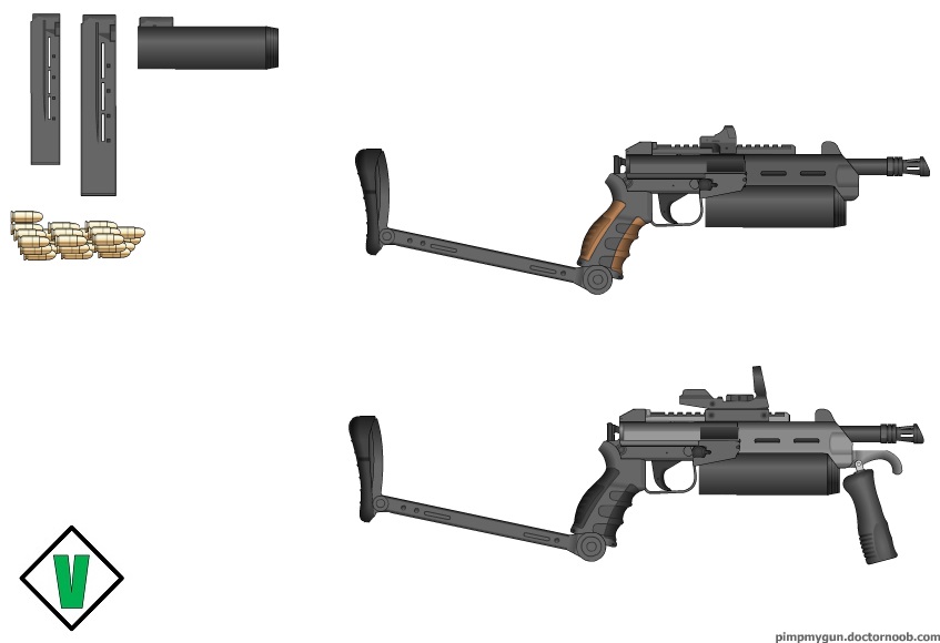 Venter M7 'High Fourty-Five' Machine Pistol