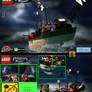Lego Moc Ghost Pirate Ship Front And Back Of Box