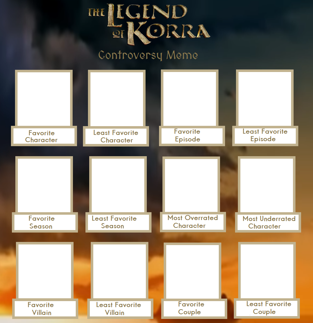 Avatar Lok Controversy Meme Template By Purfectprincessgirl On Deviantart Avatar Lok Controversy Meme Template By Purfectprincessgirl On Deviantart