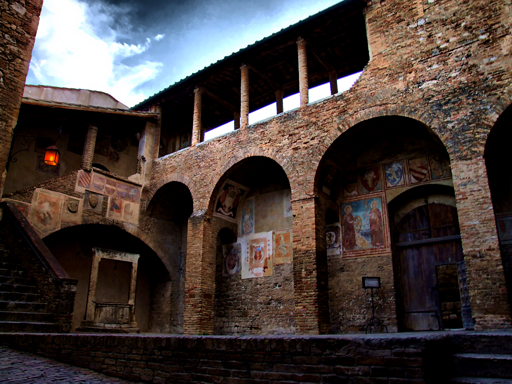 hidden courtyard..