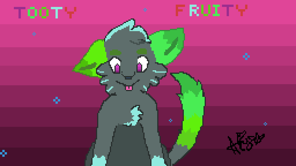 My main wolf OC Tooty Fruity!