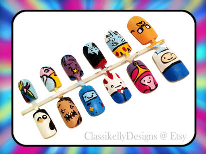 Adventure Time Nail Art