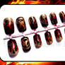 Hunger Games Girl on Fire Nail Set