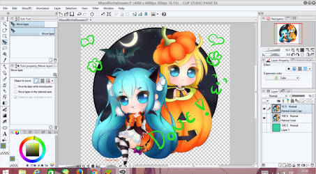 New Wip: Halloween Miku and Rin!