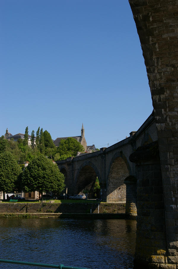 Under bridge