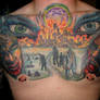 Zombie Apocolypse chest tattoo