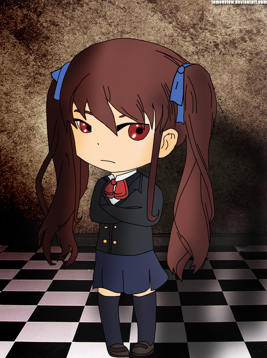 Chibi Akazawa - Another (anime) - Colored by InMoeView on DeviantArt