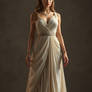 woman dressed in a dress from ancient Greece