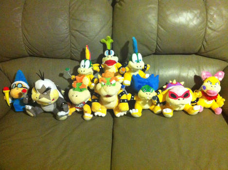 Bowser's Plushie Family