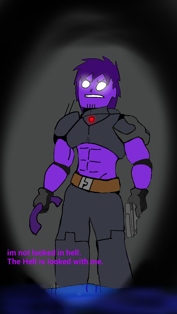 fnafcrossover nr.14 purple-(DOOM)-guy by HidanXart on DeviantArt