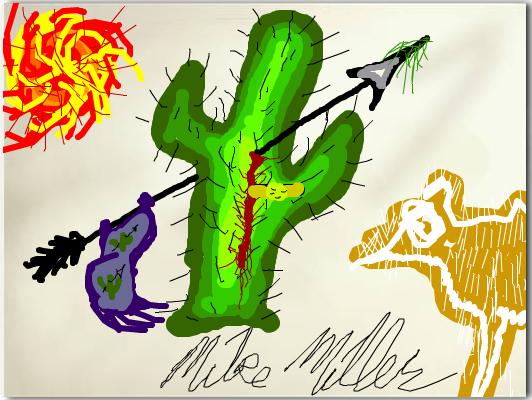 Arrowed Cactus Flag