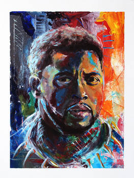 Black Panther/Chadwick Boseman - Abstract Painting
