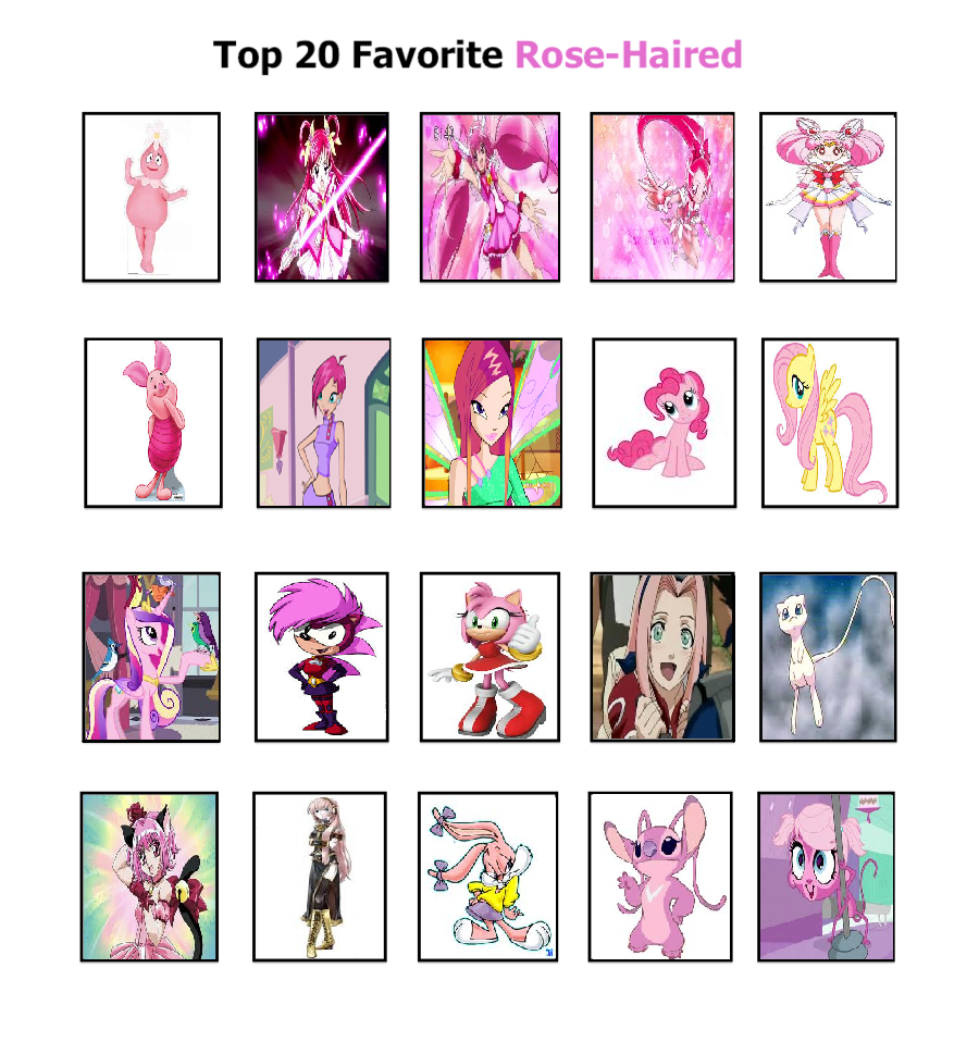 Katie's Top 20 Rose-Hair Characters