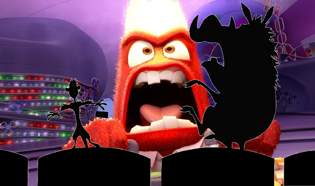 Anger Scares Timon and Pumbaa by KatieGirlsForever on DeviantArt
