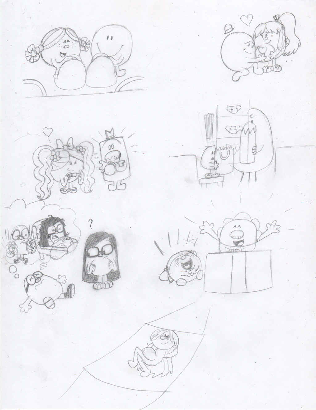 Mr. Men Little Miss Baby Plan Sketch Doodle by KatieGirlsForever on  DeviantArt