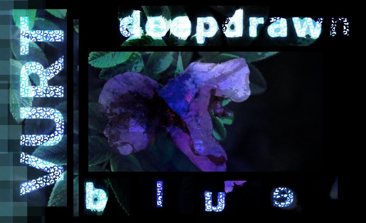 deepdrawn blue shattered