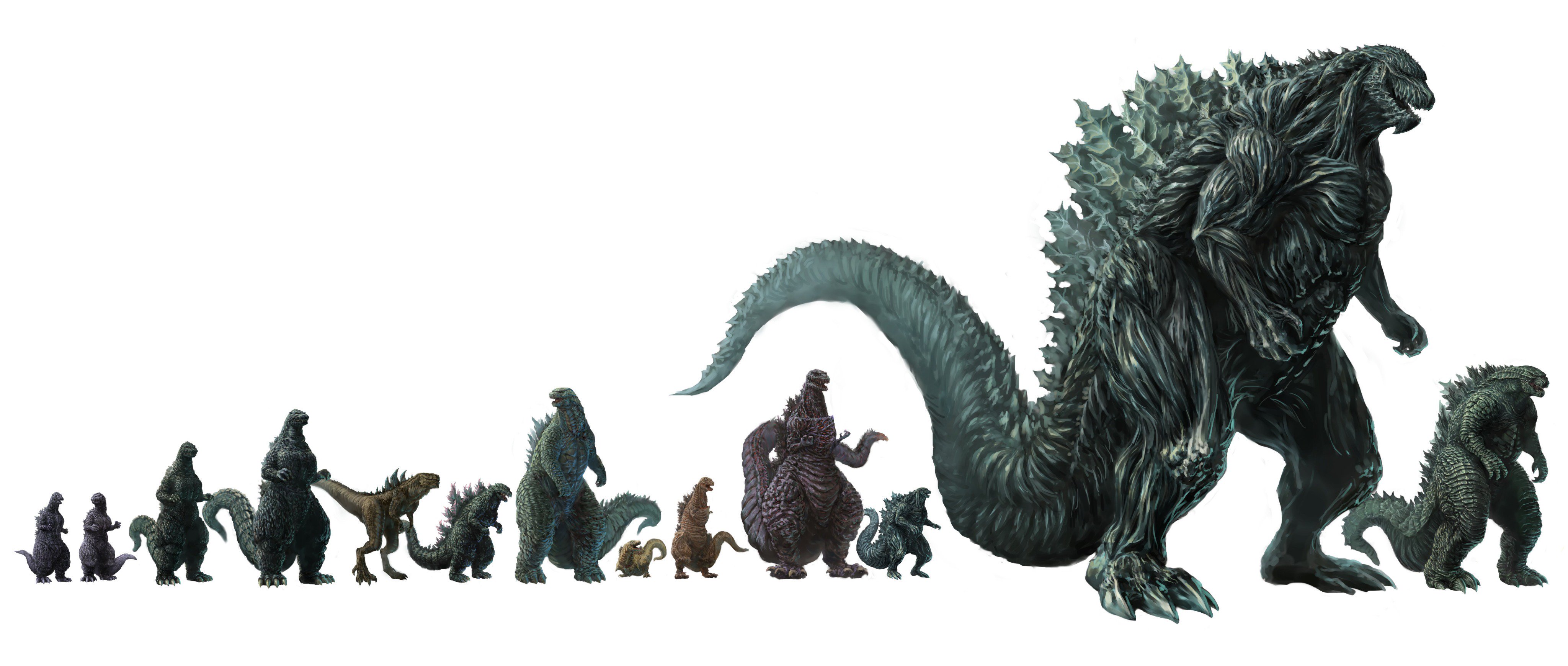 Size of godzilla (2014) vs godzilla earth