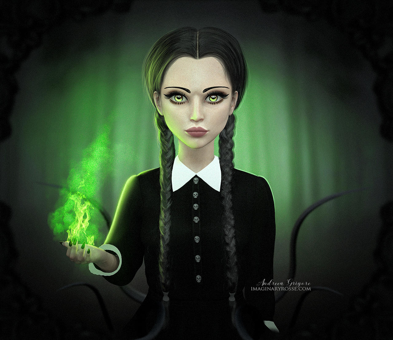 Wednesday Addams by ImaginaryRosseArt on DeviantArt