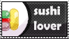 sushi lover stamp