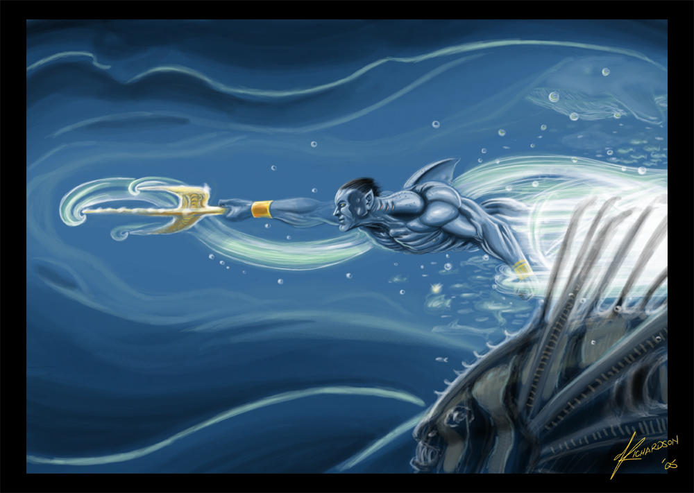 Fishman fishes by zerocoolcomix on DeviantArt