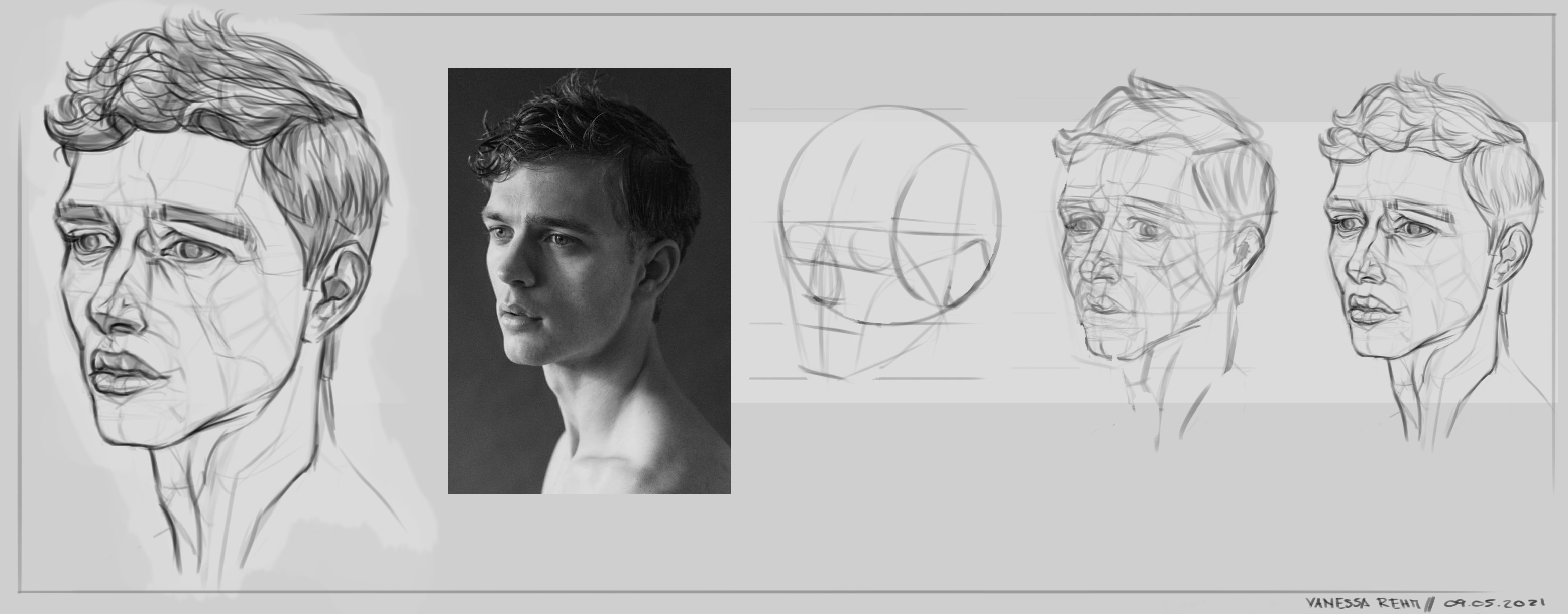 construction of the face by vanessarehm on DeviantArt