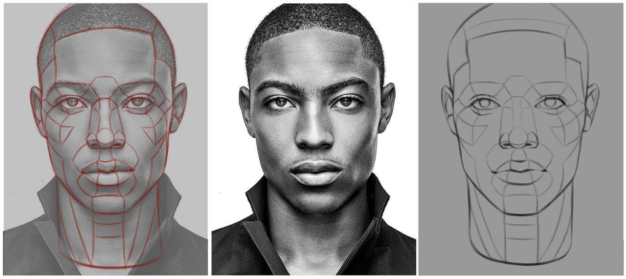 Construction of the face VIII by vanessarehm on DeviantArt