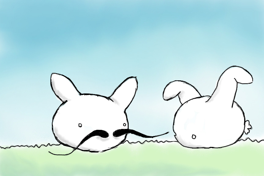 rabbits cannot grow mustaches