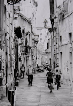 Alleyway in old town Lecce, Italy (daytime) 02