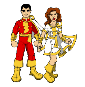 Captain and Lady Marvel