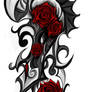 Rose tribal Tattoo