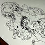 Octopus + girl
