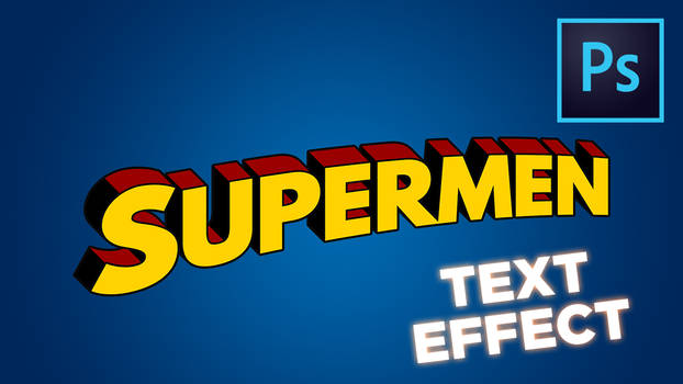 Superman Text-Effect || Photoshop-Tutorial