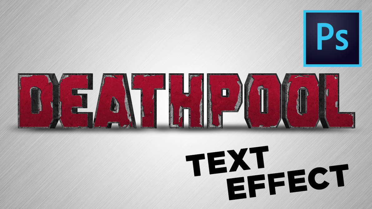 Deadpool Text-Effect || Photoshop-Tutorial by sahinduezguen on DeviantArt