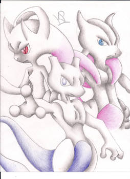 Mewtwo and it's Megas