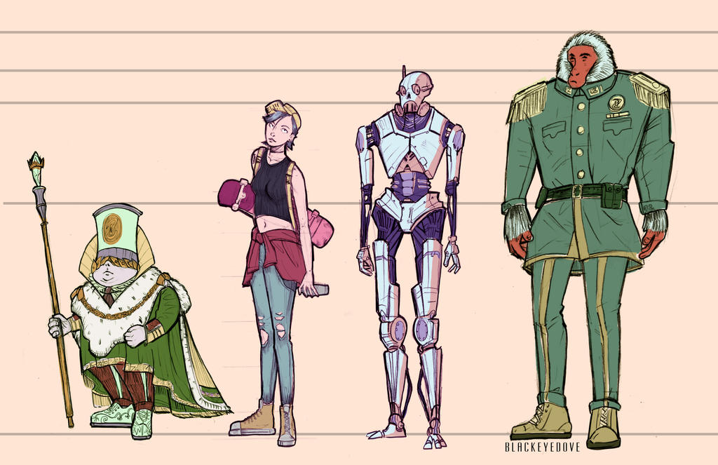 Character Line Up Examples Character Line Up In by Blackeyeddove on DeviantArt