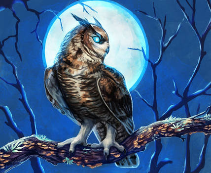 Drawtober 3 - night owl