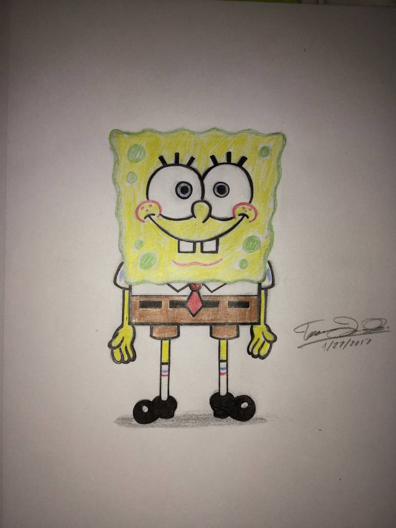 SpongeBob SquarePants Front View by TerranceTheDesigner on DeviantArt