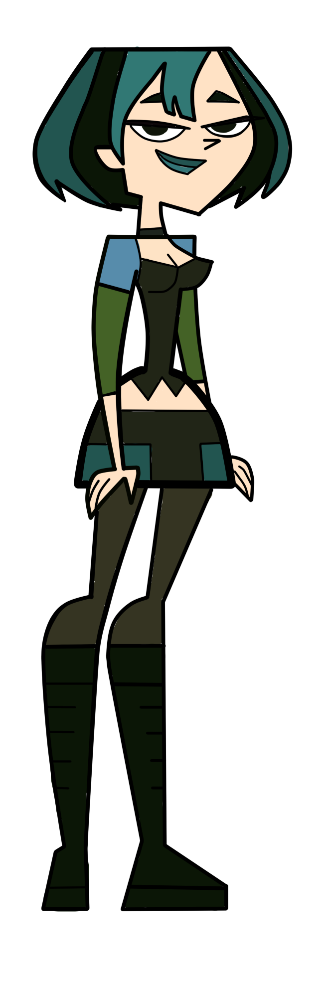 Free: Gwen Illustration Art Total Drama Season 5 Total Drama Island -  photoshoot vector 