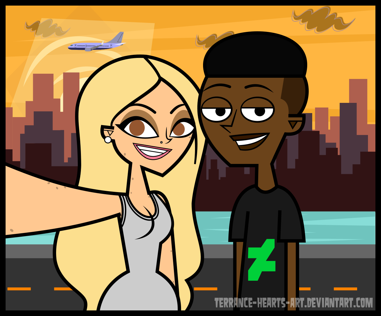 Tatiana and Terrance - Taking Selfie at the City